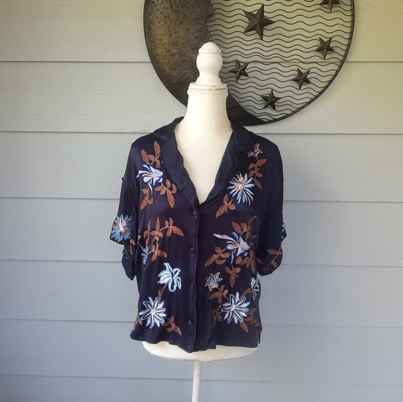 Free People Fresh Flowers Embroidered Top - Picture 3 of 7